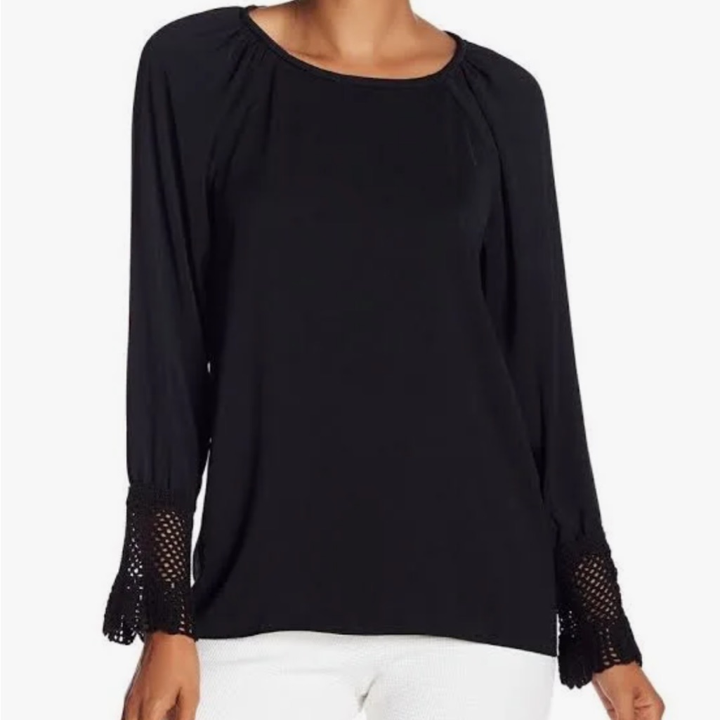Ramy Brook Jen Blouse. Black, Size Small.